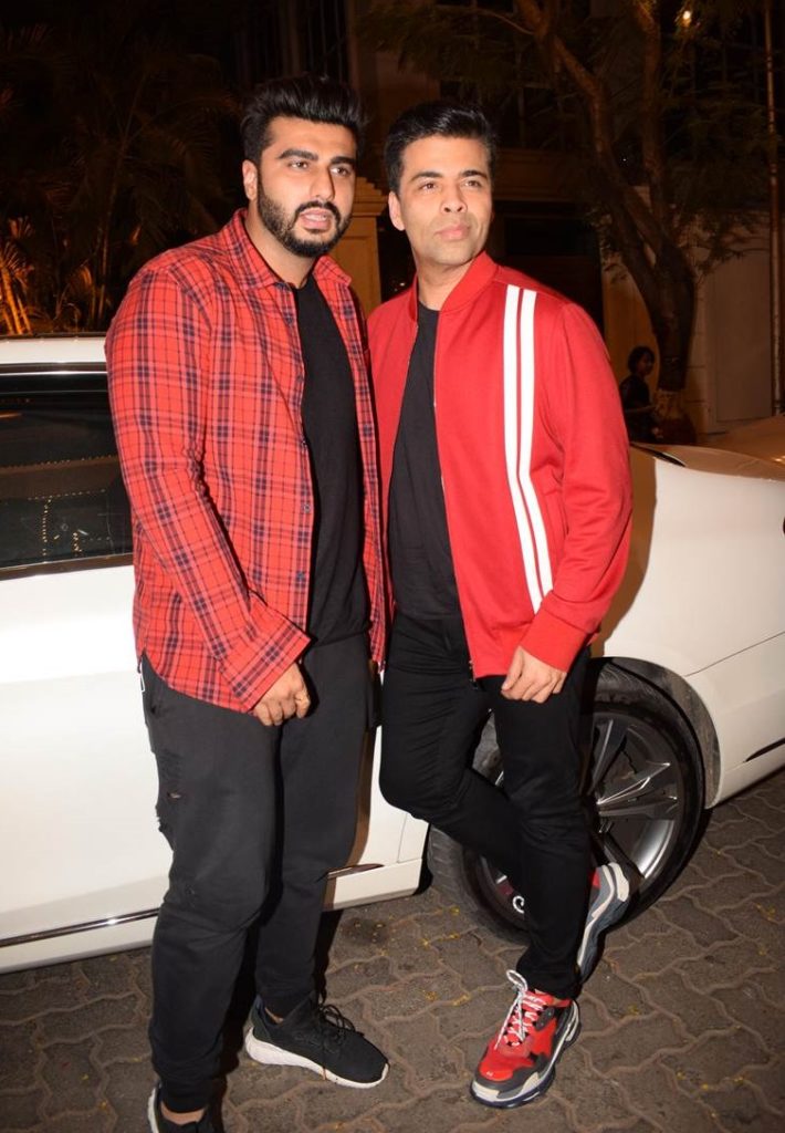 Arjun Kapoor and Karan Johar