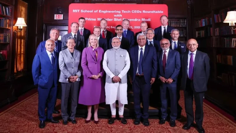 PM Modi’s Tech Roundtable with Google, Nvidia, and Adobe